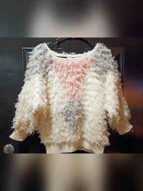 Women's "Donagain" Vintage 80's Shaggy Knit Sweater size Medium